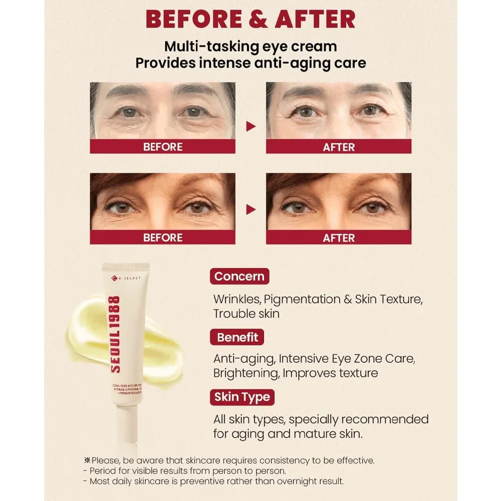 كريم العين سيول 1988 ريتينال ليبوسوم 4% من كي سيكريت - 30 مل - Hover