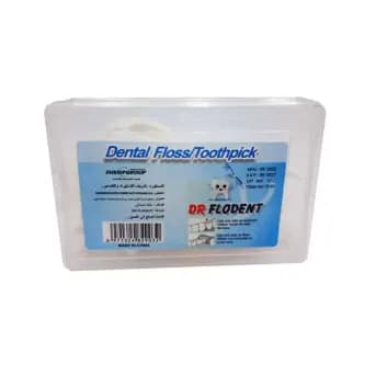 خيط تنظيف الأسنان وأعواد أسنان من دكتور فلودنت – 25 قطعة